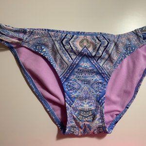 Purple Patterned Swim Bottoms